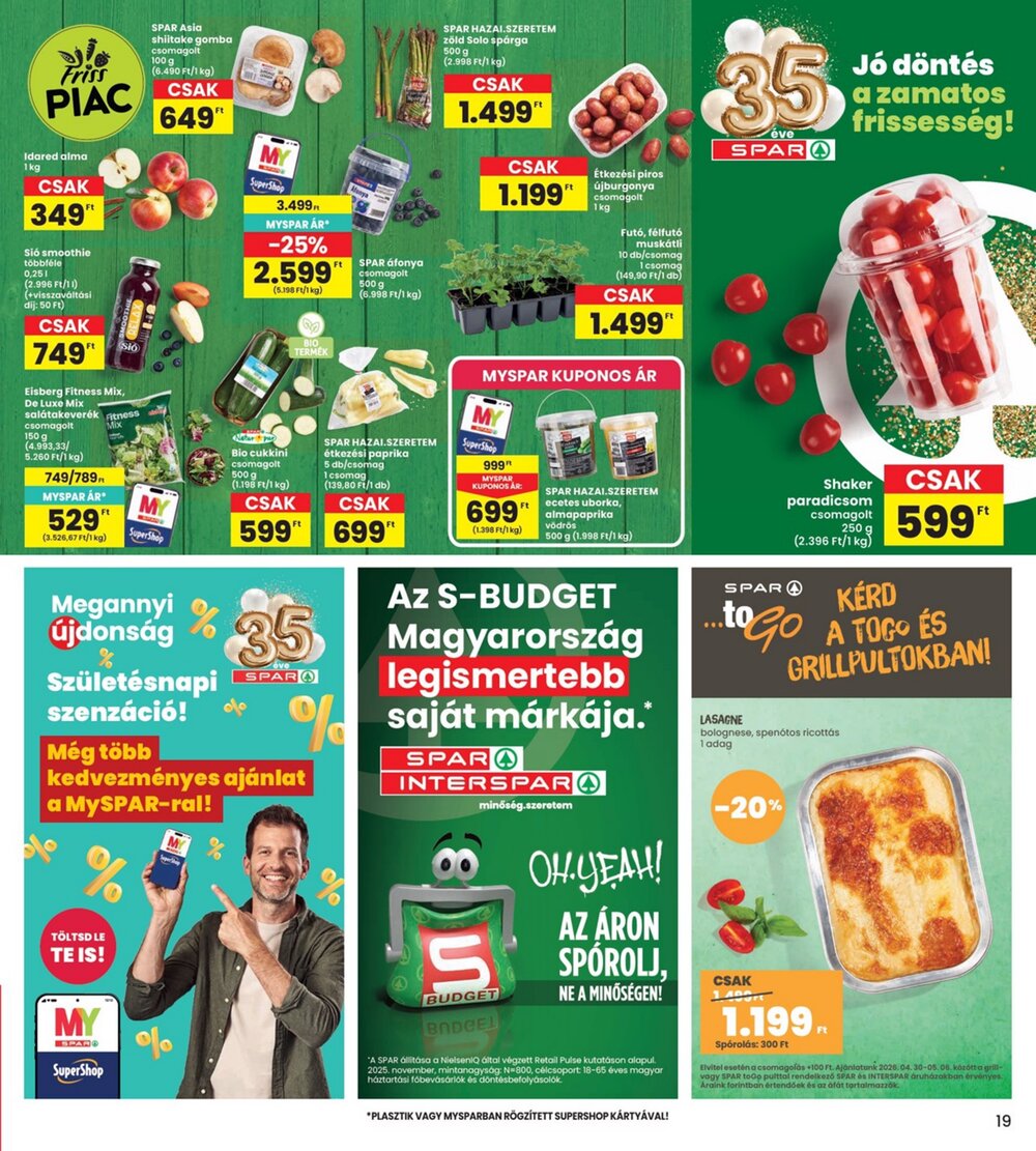 Interspar akciós újság 2026.04.30-tól - 19. oldal.