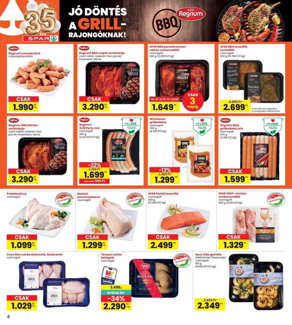 Interspar akciós újság 2026.04.30-tól - 4. oldal.