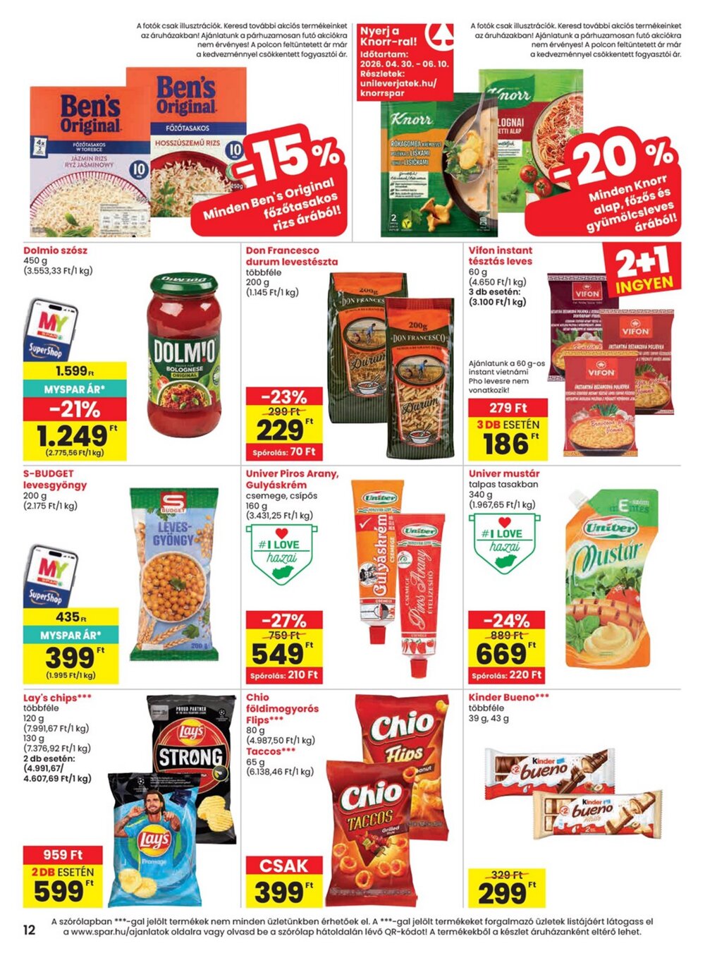 Spar akciós újság 2026.04.30-tól - 12. oldal.