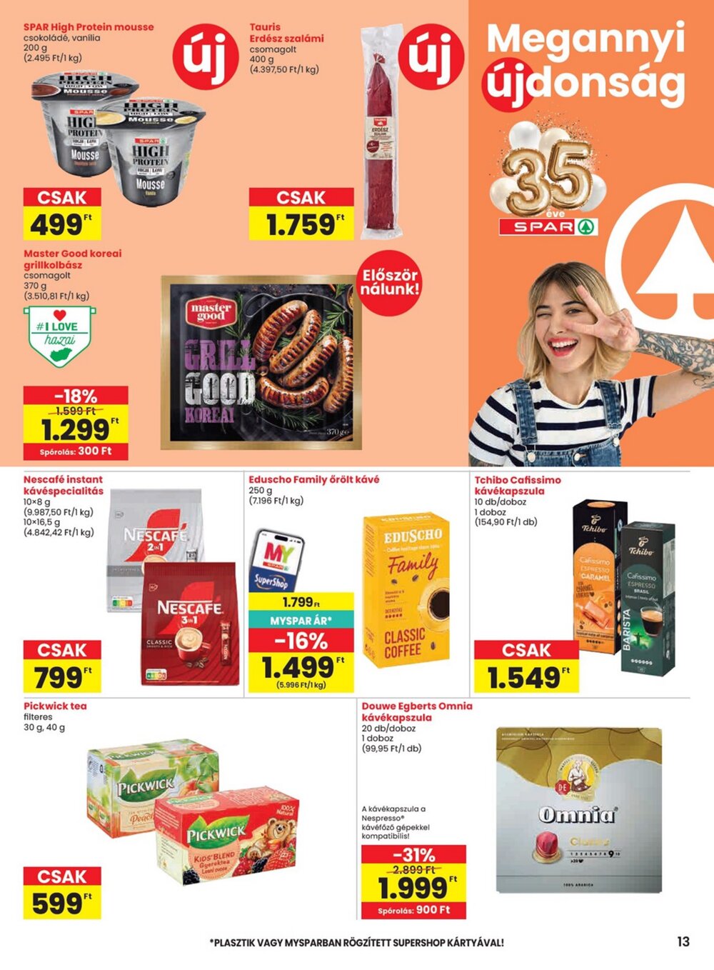 Spar akciós újság 2026.04.30-tól - 13. oldal.