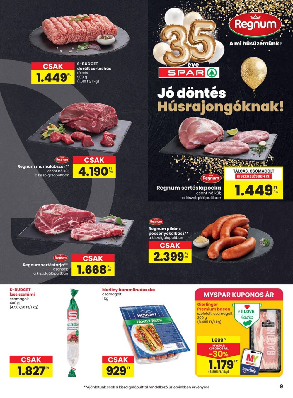 Spar akciós újság 2026.04.30-tól - 9. oldal.
