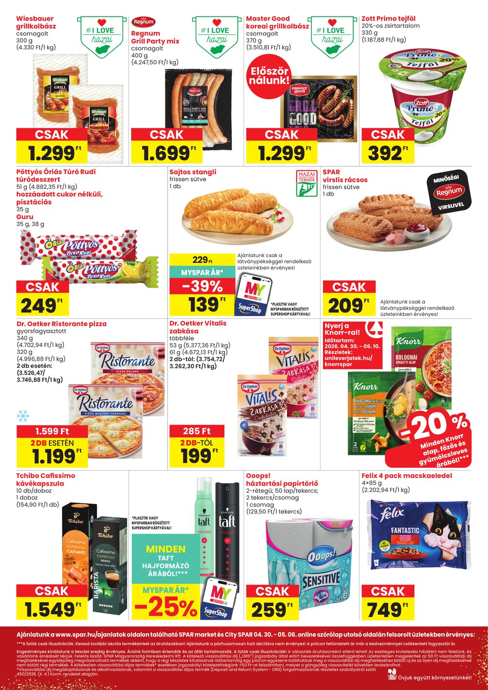 Spar Market akciós újság 2026.04.30-tól - 2. oldal.
