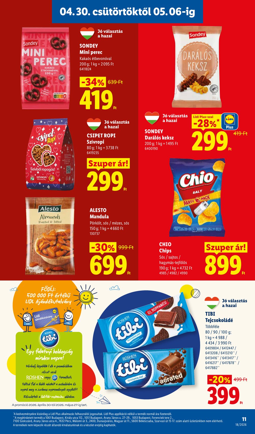 Lidl akciós újság 2026.04.30-tól - 11. oldal.