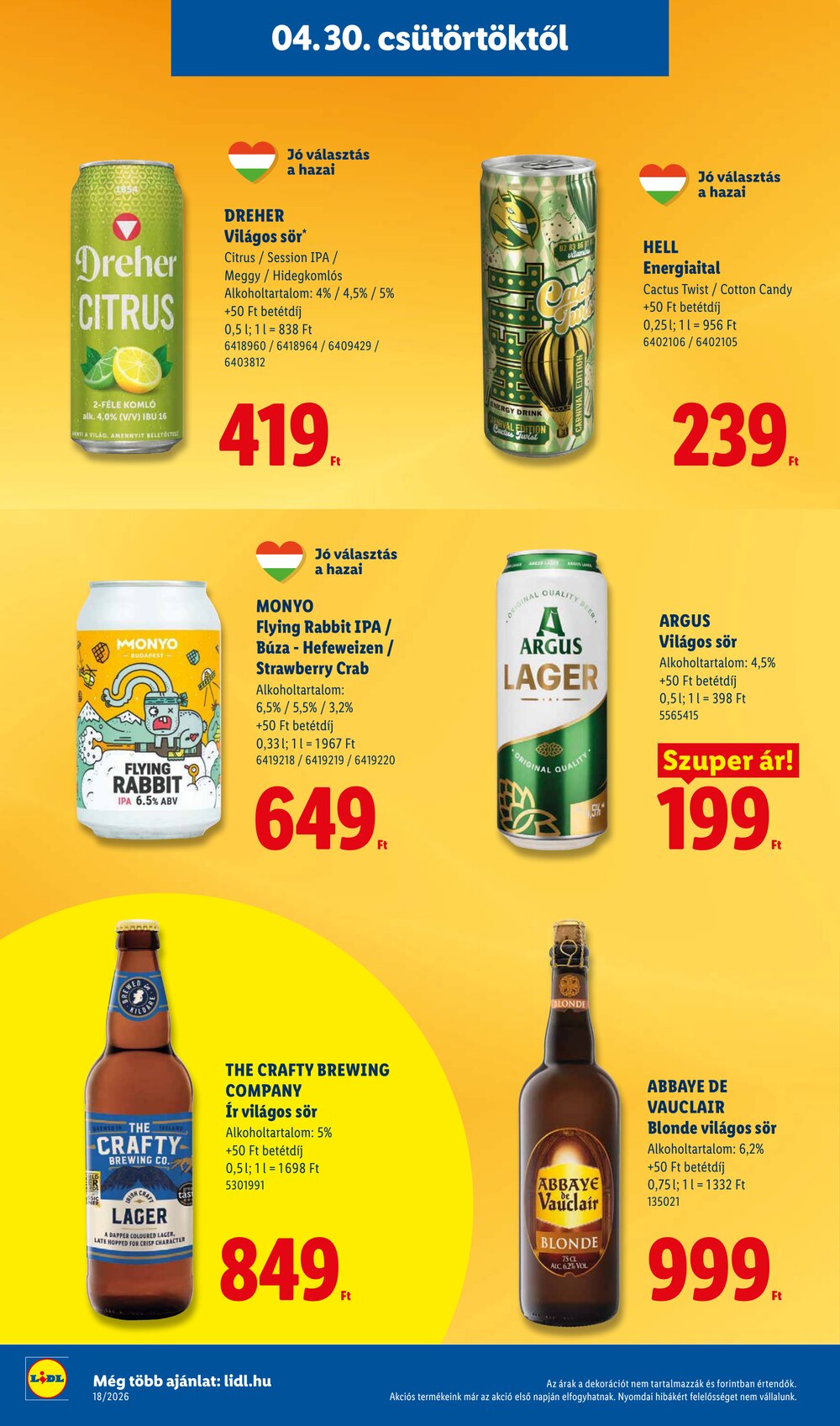 Lidl akciós újság 2026.04.30-tól - 18. oldal.