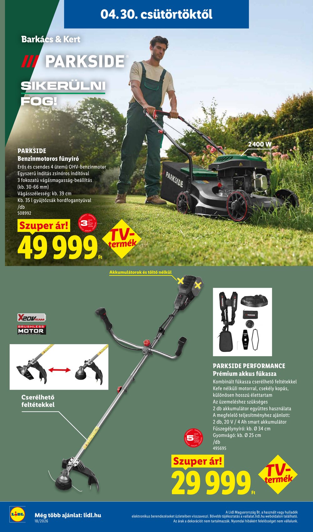 Lidl akciós újság 2026.04.30-tól - 30. oldal.