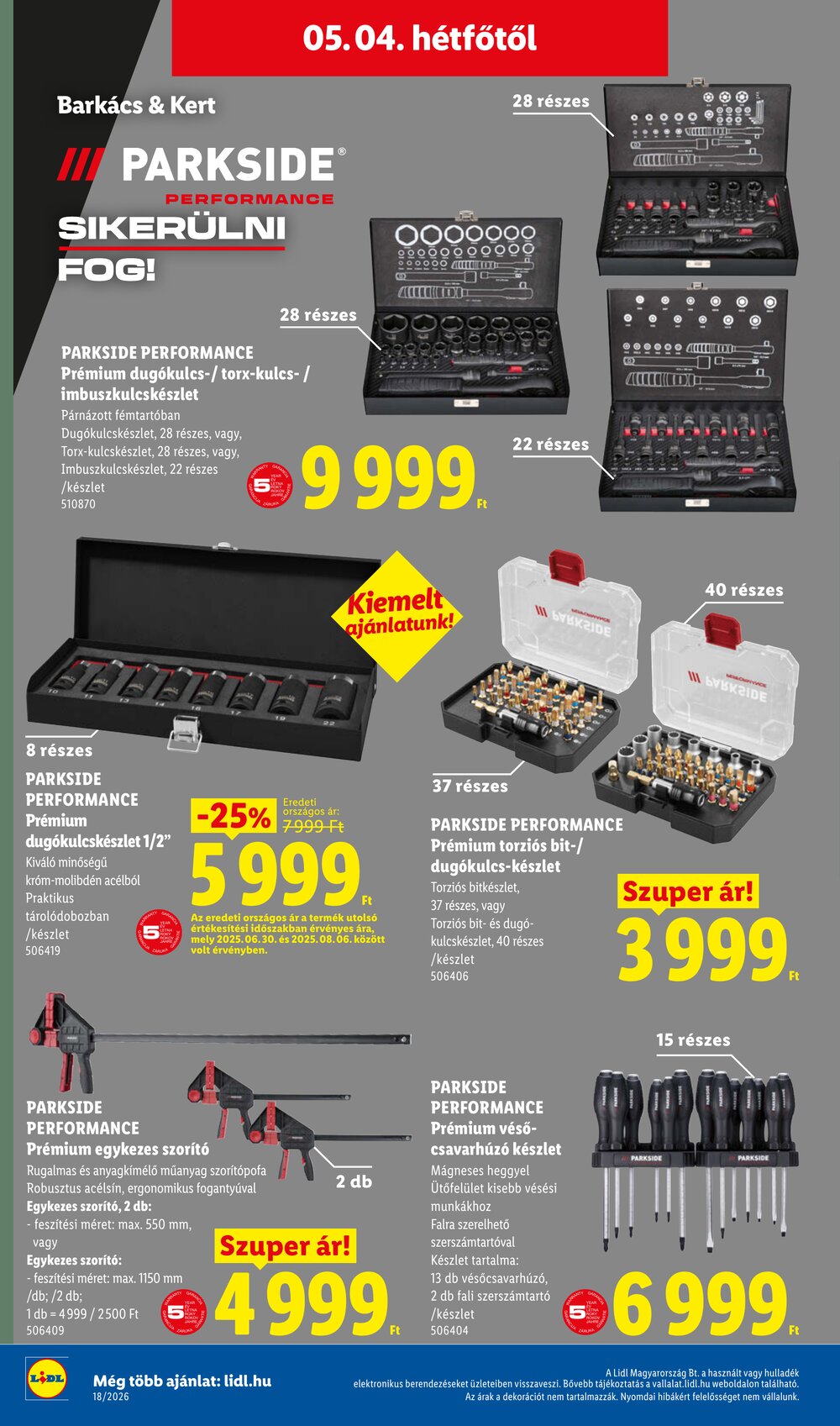 Lidl akciós újság 2026.04.30-tól - 46. oldal.