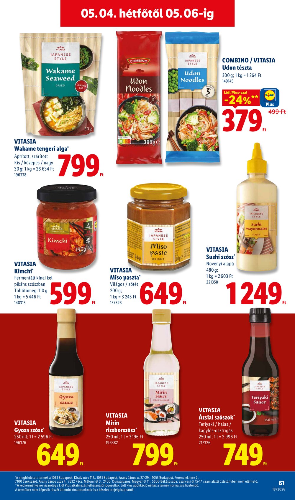 Lidl akciós újság 2026.04.30-tól - 61. oldal.