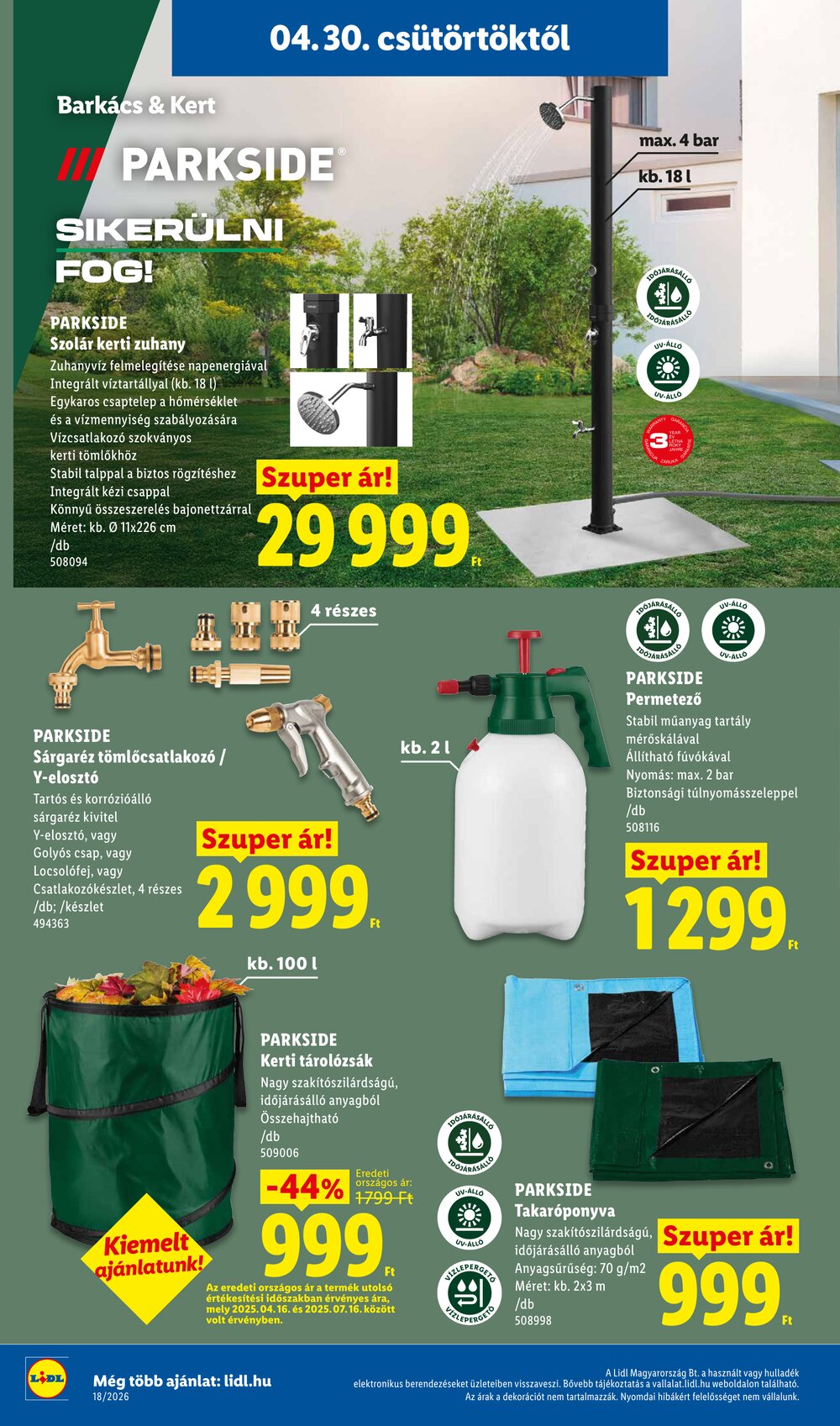 Lidl akciós újság 2026.04.30-tól - 10. oldal.