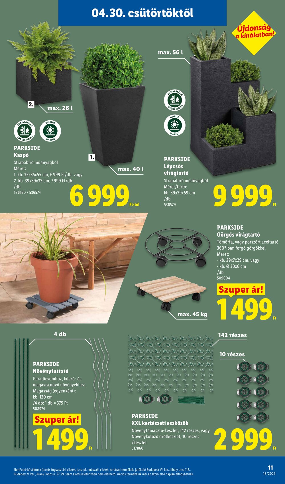 Lidl akciós újság 2026.04.30-tól - 11. oldal.