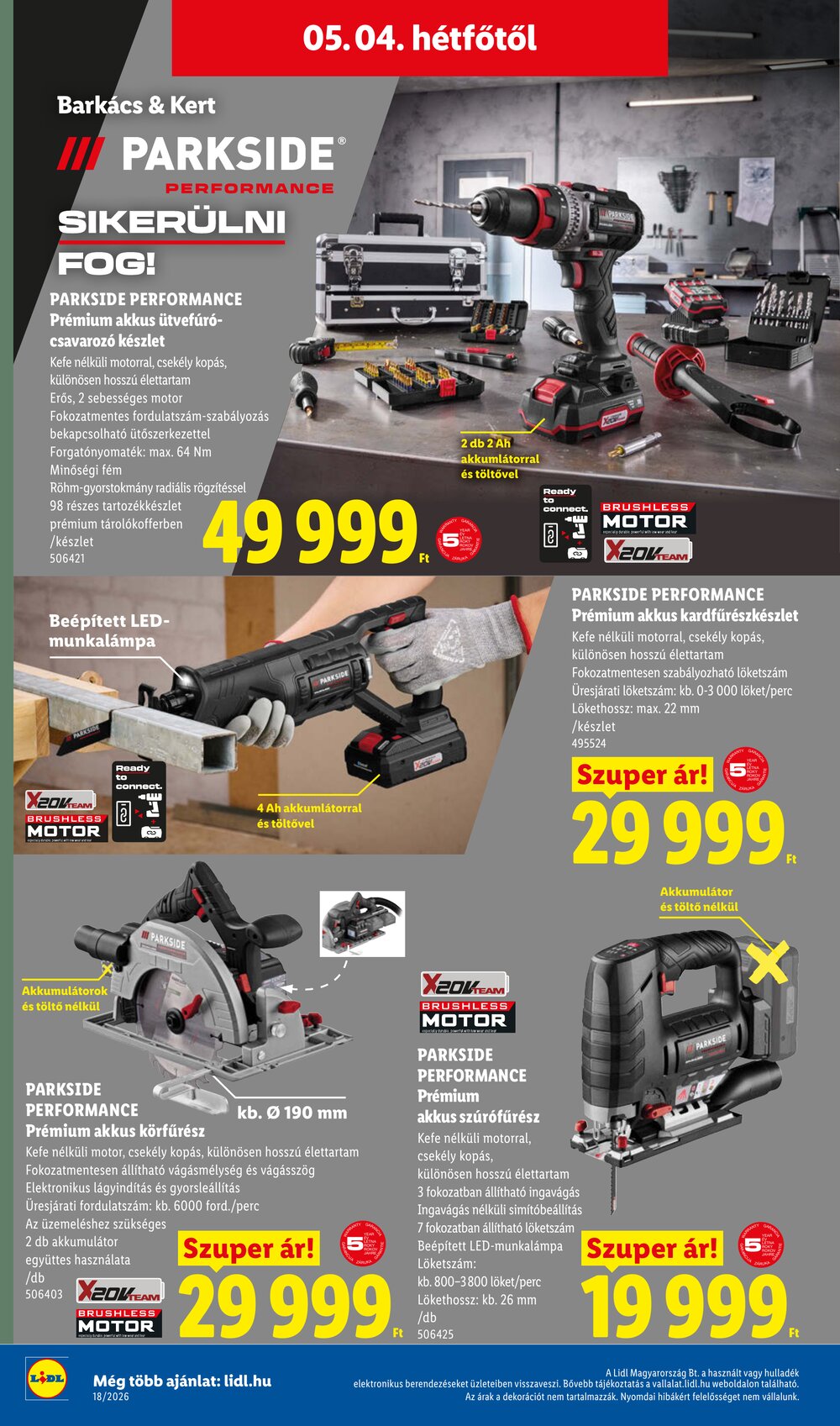 Lidl akciós újság 2026.04.30-tól - 18. oldal.