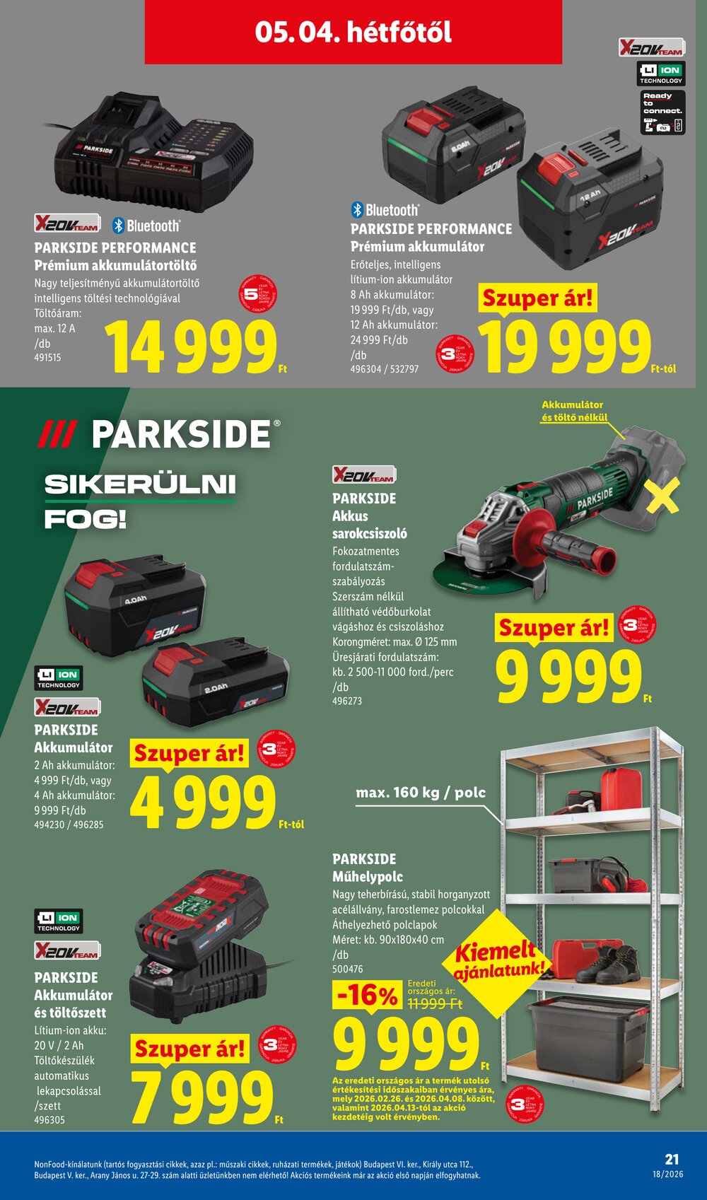 Lidl akciós újság 2026.04.30-tól - 21. oldal.