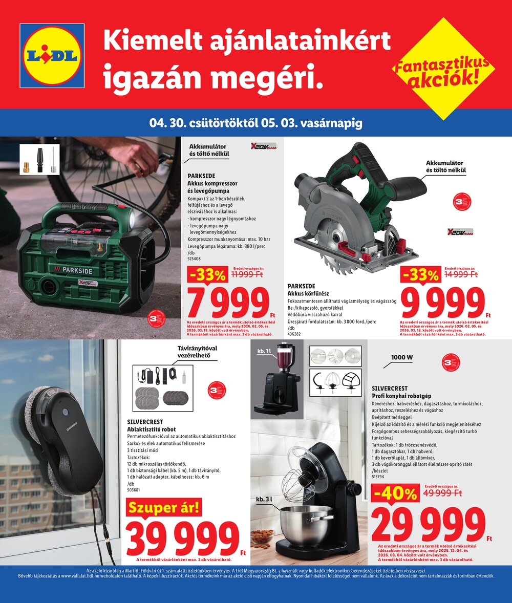 Lidl akciós újság 2026.04.30-tól - 4. oldal.