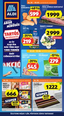 Aldi akciós újság 2026.04.30-tól