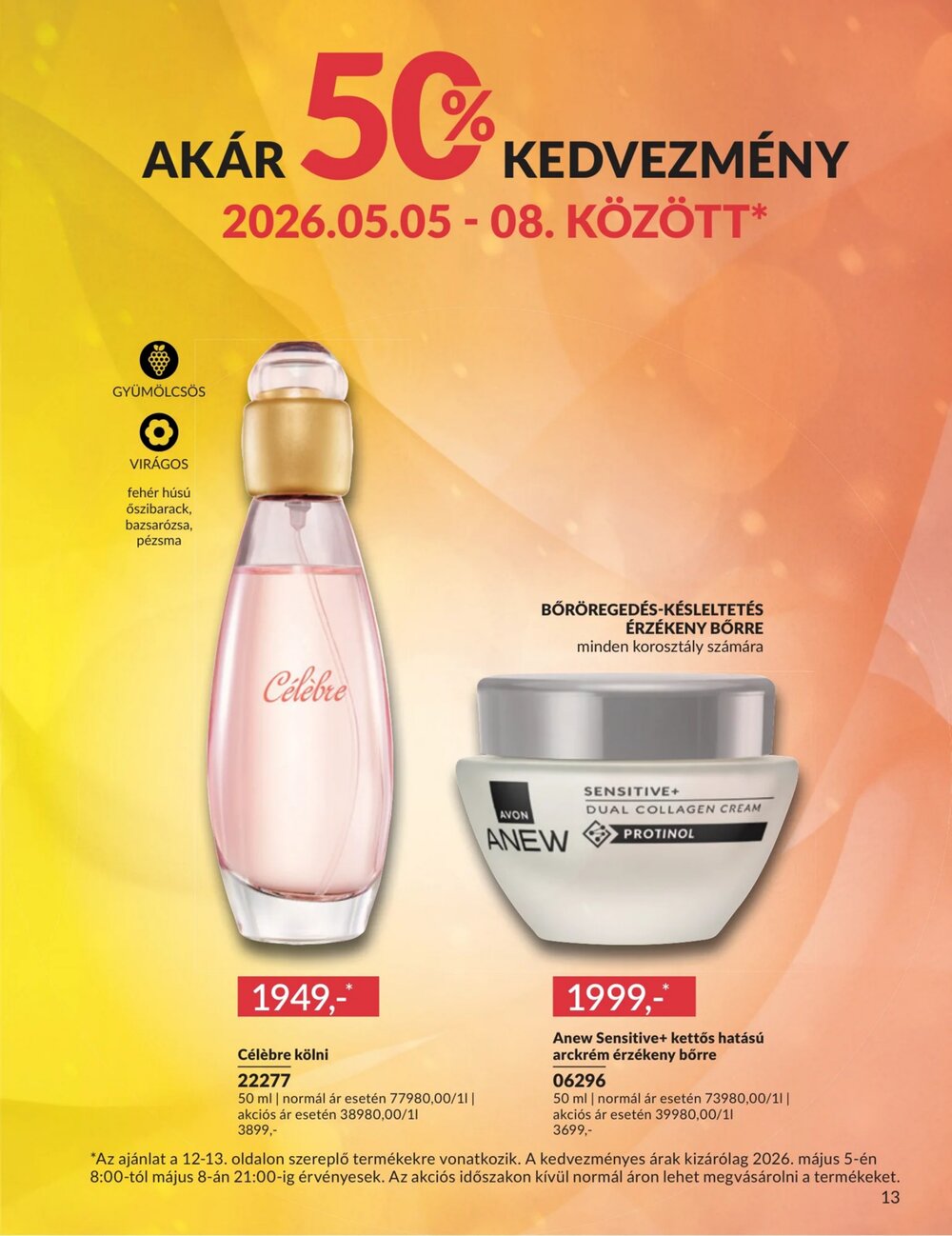 Avon akciós újság 2026.05.01-től - 13. oldal.