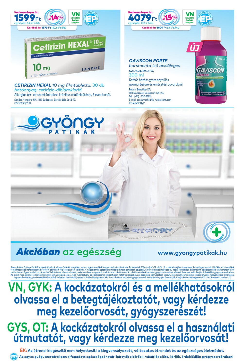 Gyöngy Patikák akciós újság 2026.05.01-től - 20. oldal.