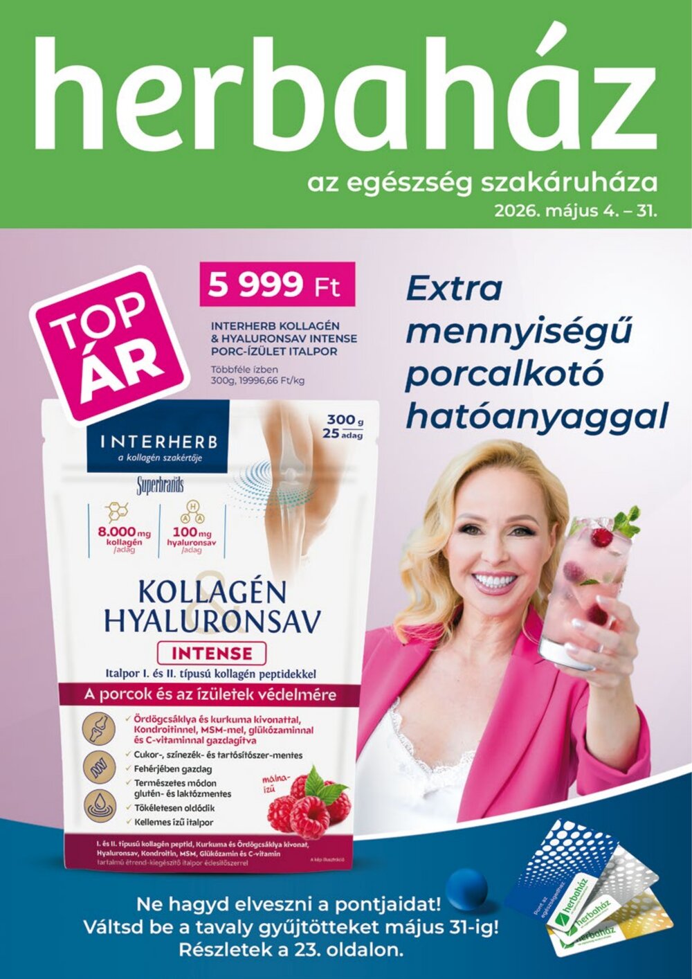 Herbaház akciós újság 2026.05.04-től - 1. oldal.
