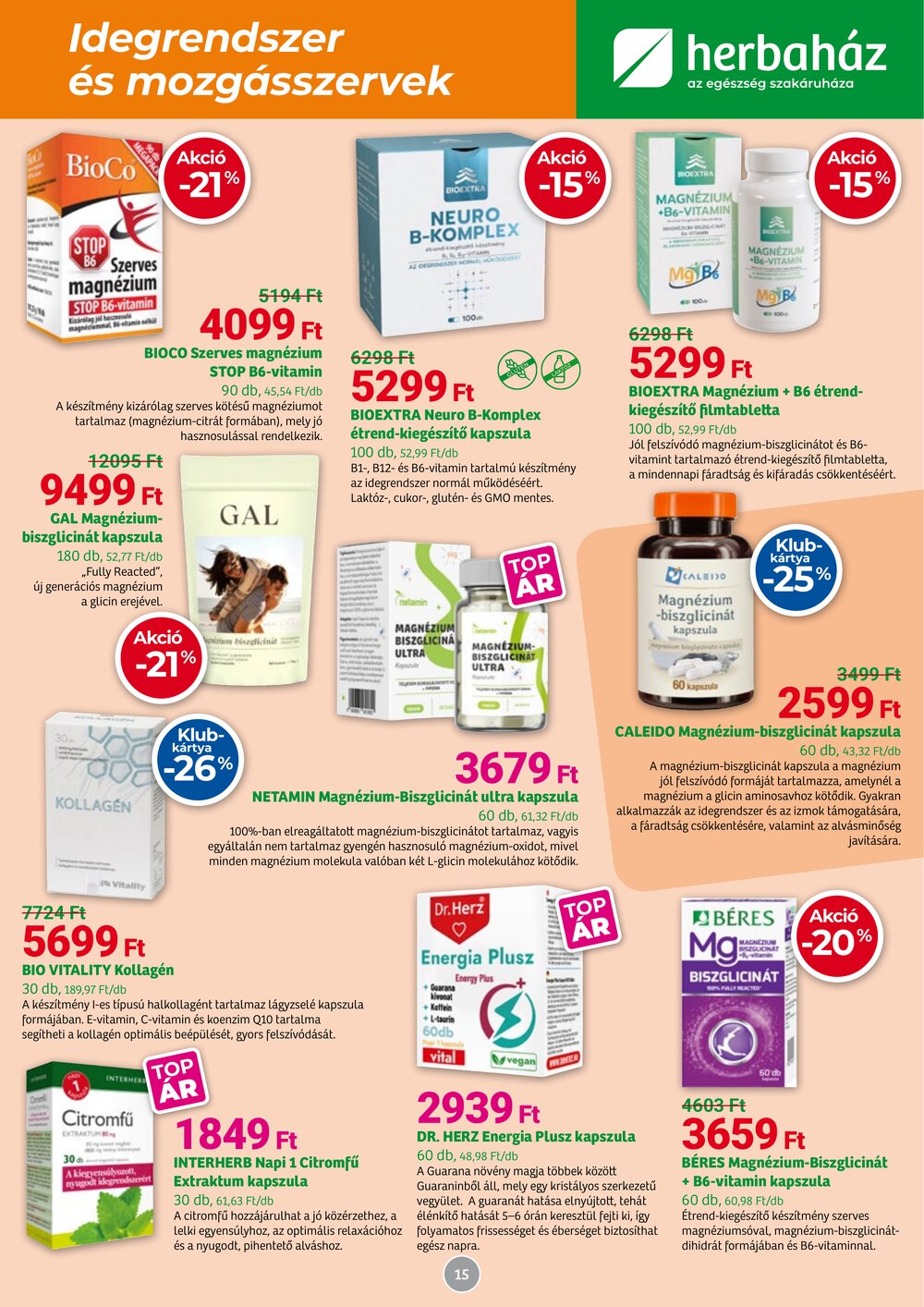 Herbaház akciós újság 2026.05.04-től - 15. oldal.