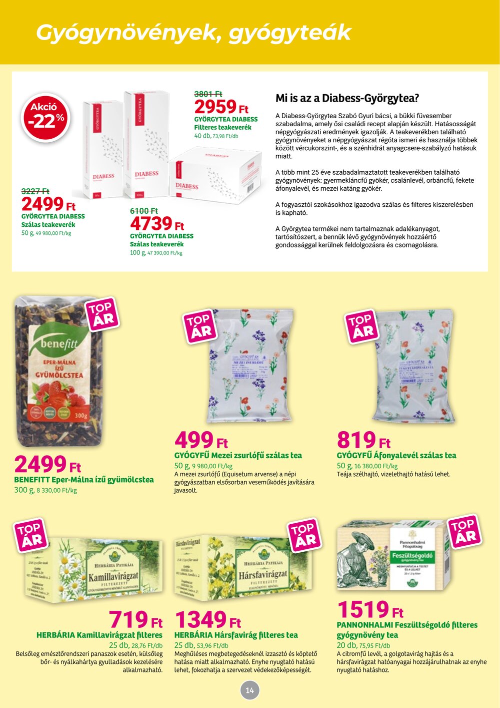 Herbaház akciós újság 2026.05.04-től - 14. oldal.