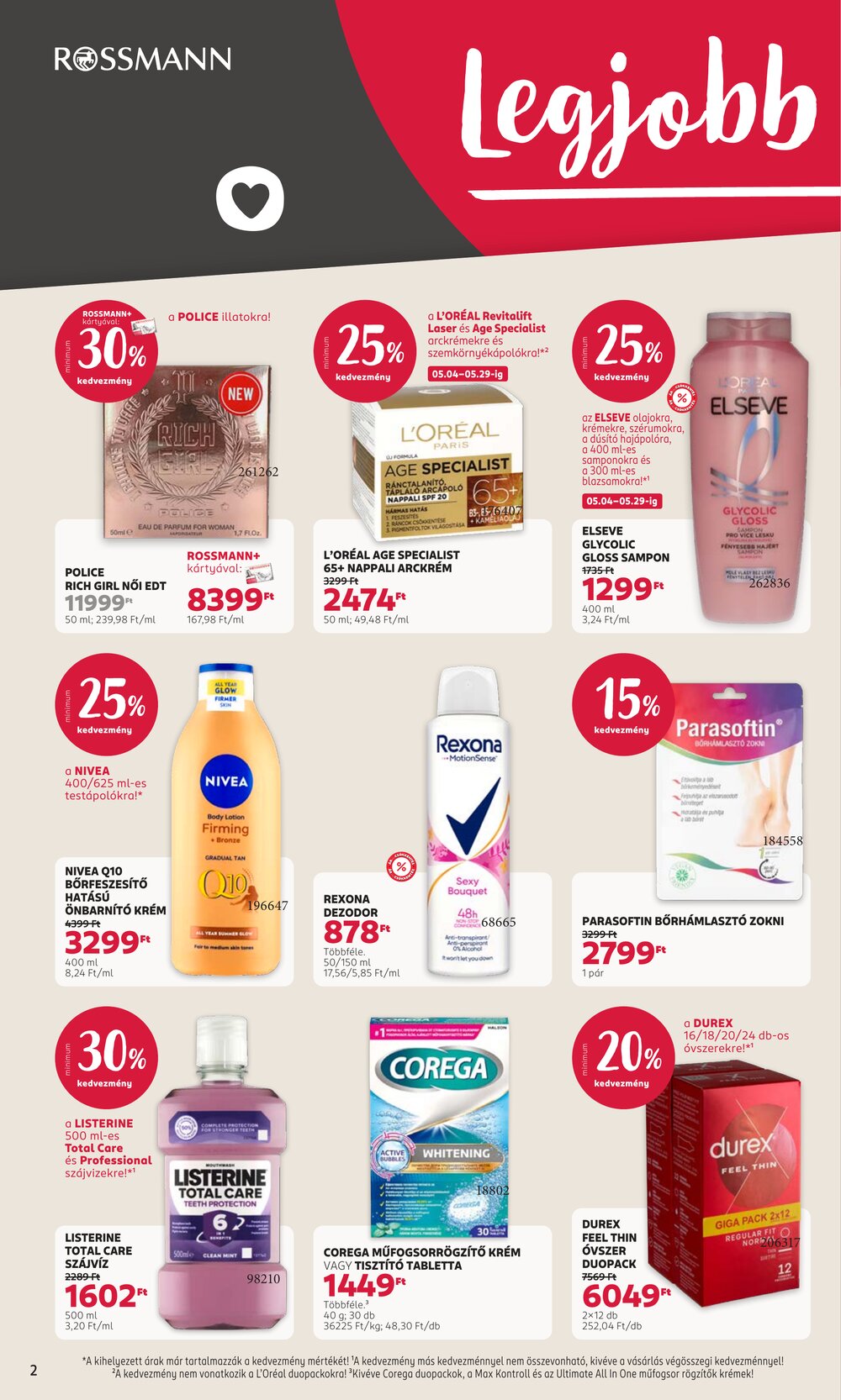 Rossmann akciós újság 2026.05.04-től - 2. oldal.