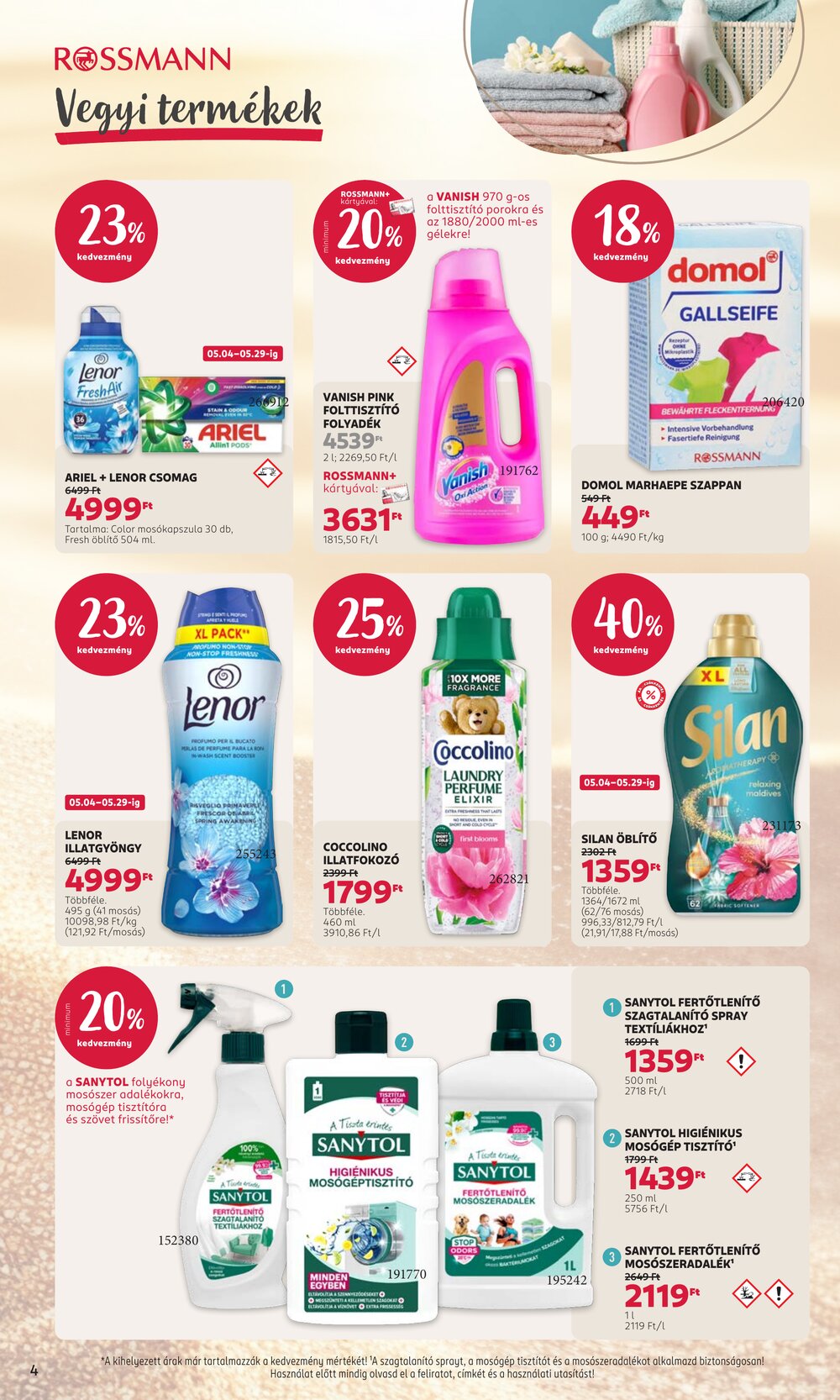 Rossmann akciós újság 2026.05.04-től - 4. oldal.