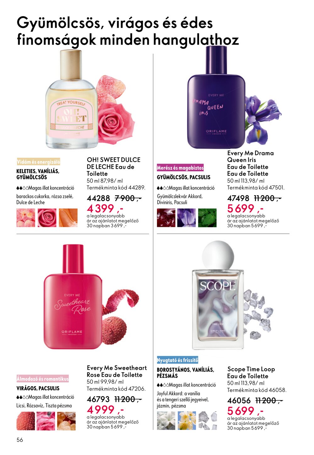 Oriflame akciós újság 2026.05.06-tól - 56. oldal.