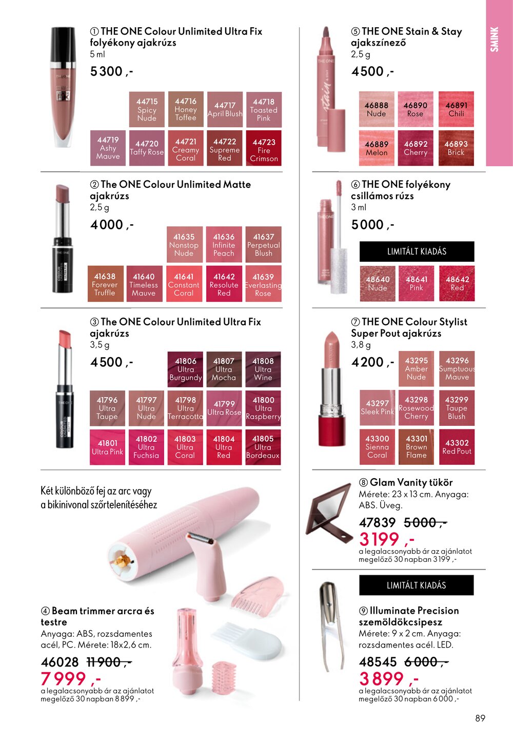Oriflame akciós újság 2026.05.06-tól - 89. oldal.