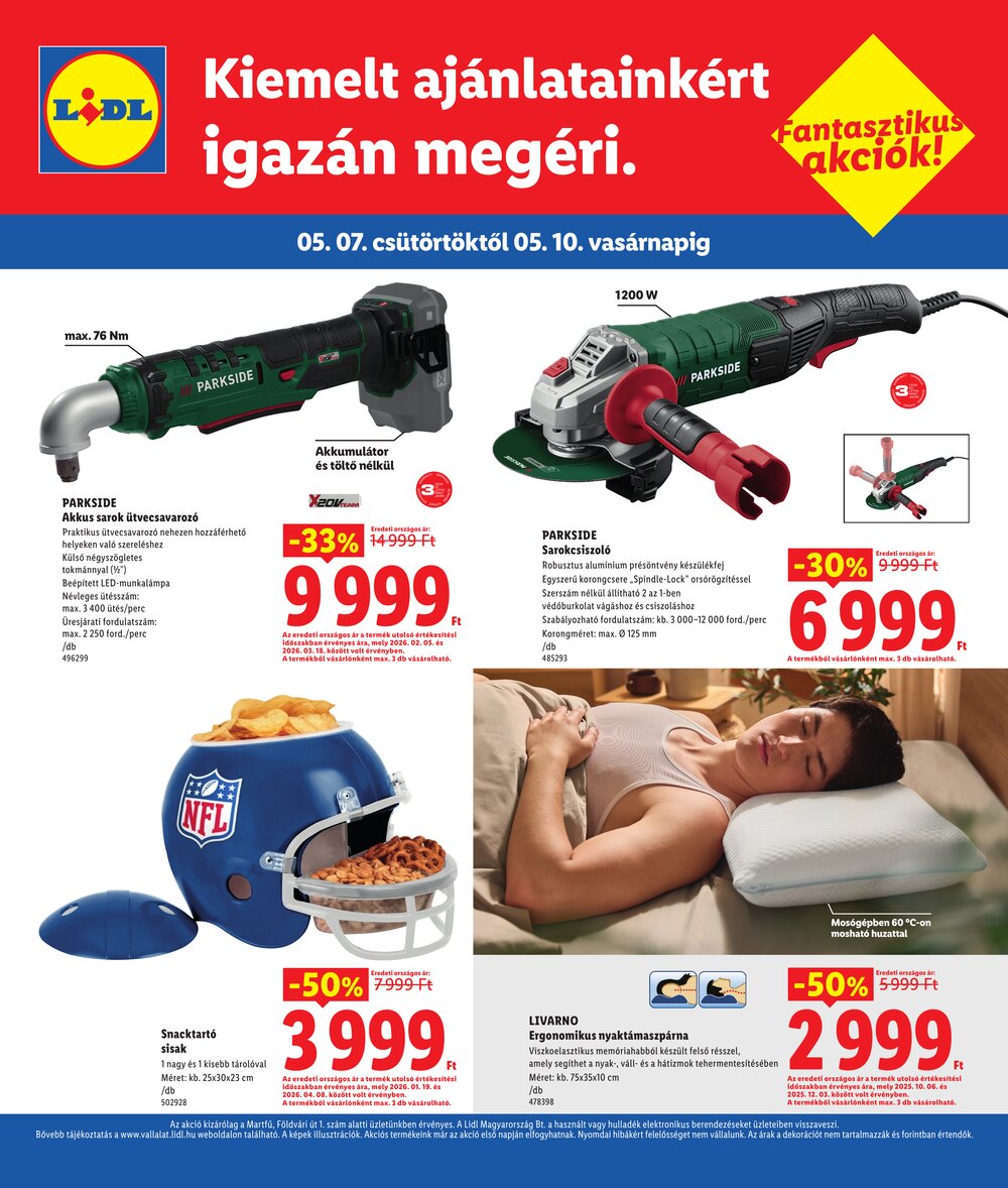 Lidl akciós újság 2026.05.07-től - 4. oldal.