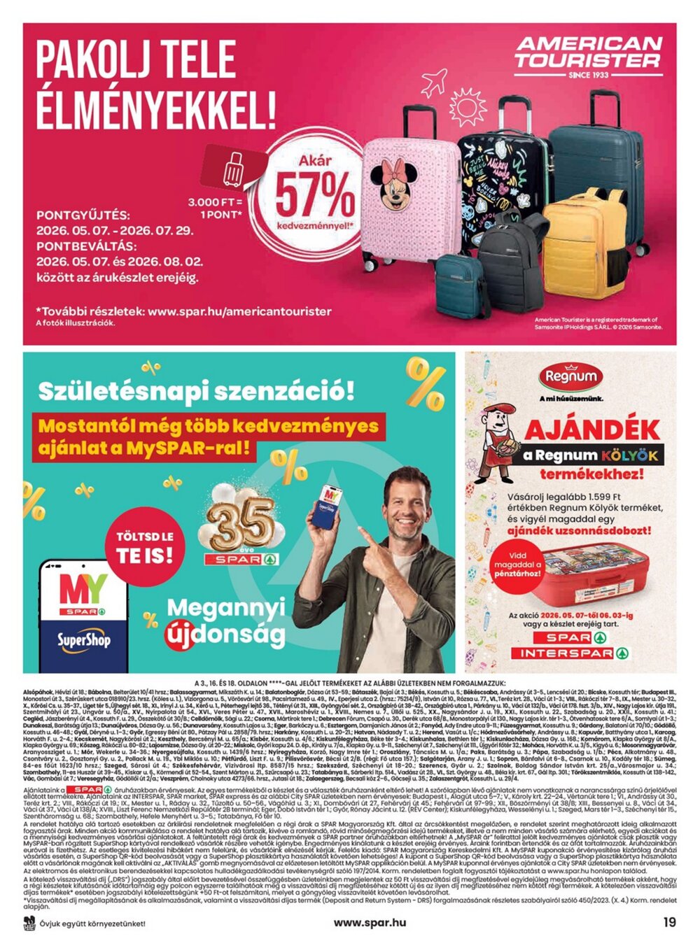 Spar akciós újság 2026.05.07-től - 19. oldal.