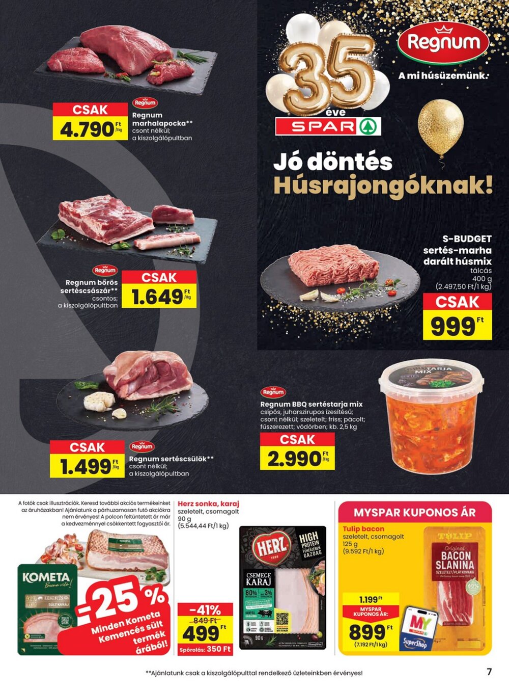 Spar akciós újság 2026.05.07-től - 7. oldal.