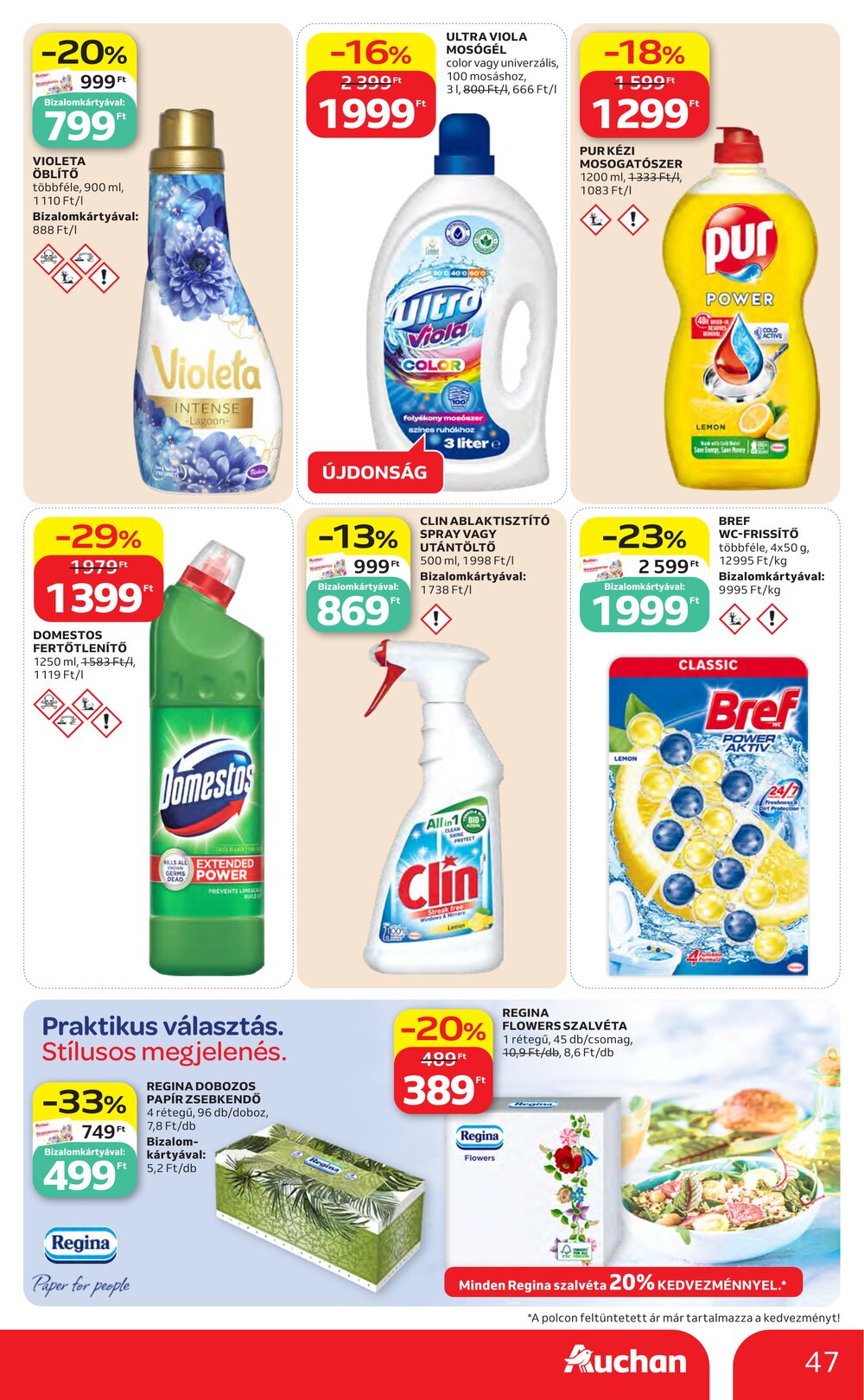 Auchan akciós újság 2026.05.07-től - 47. oldal.
