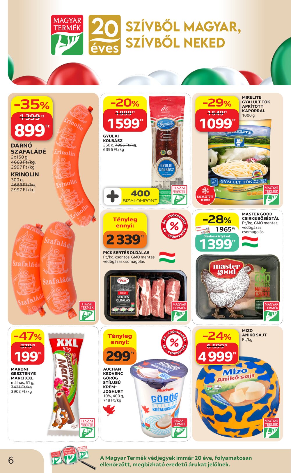 Auchan akciós újság 2026.05.07-től - 6. oldal.