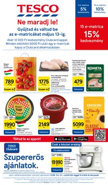 Tesco akciós újság 2026.05.07-től