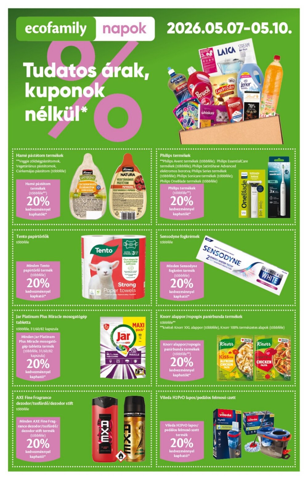 EcoFamily akciós újság 2026.05.07-től - 1. oldal.