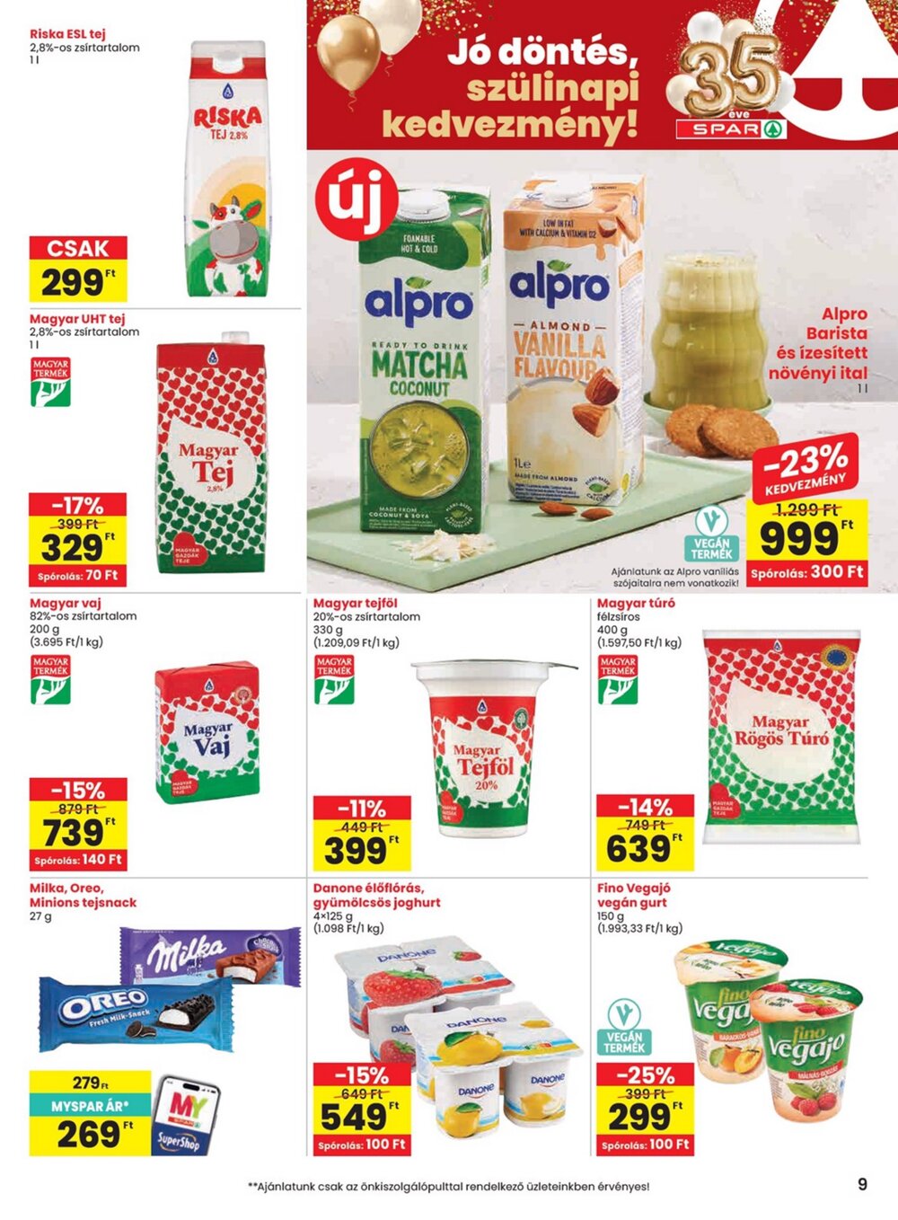 Spar akciós újság 2026.05.07-től - 9. oldal.