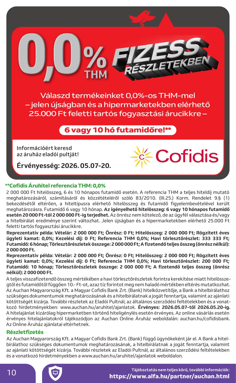 Auchan akciós újság 2026.05.07-től - 10. oldal.
