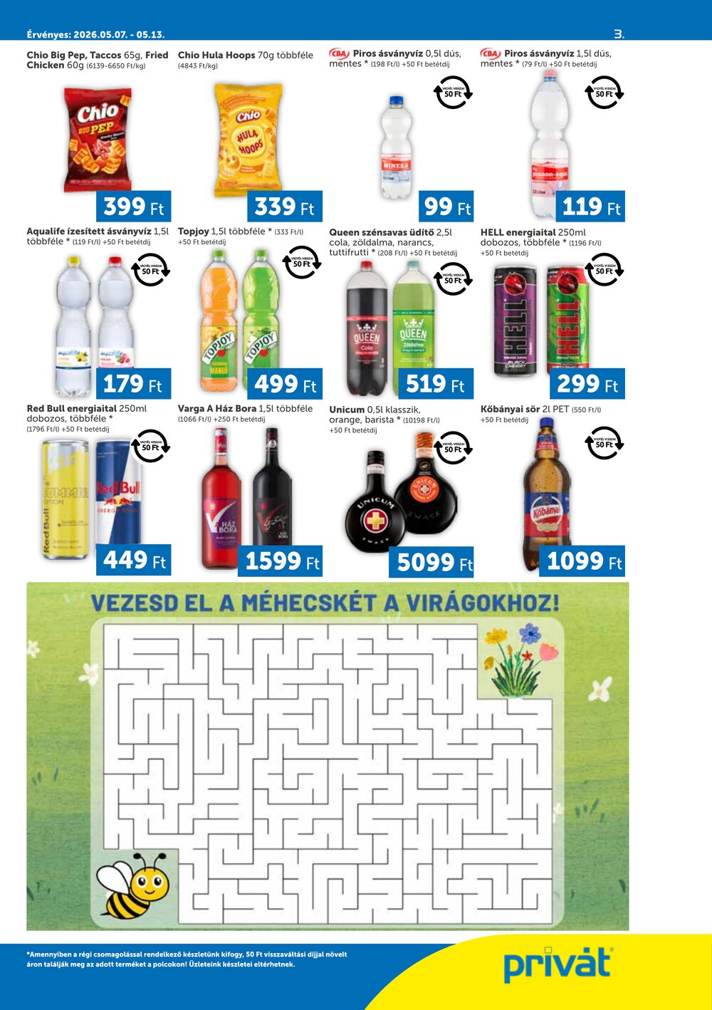 Privát akciós újság 2026.05.07-től - 3. oldal.