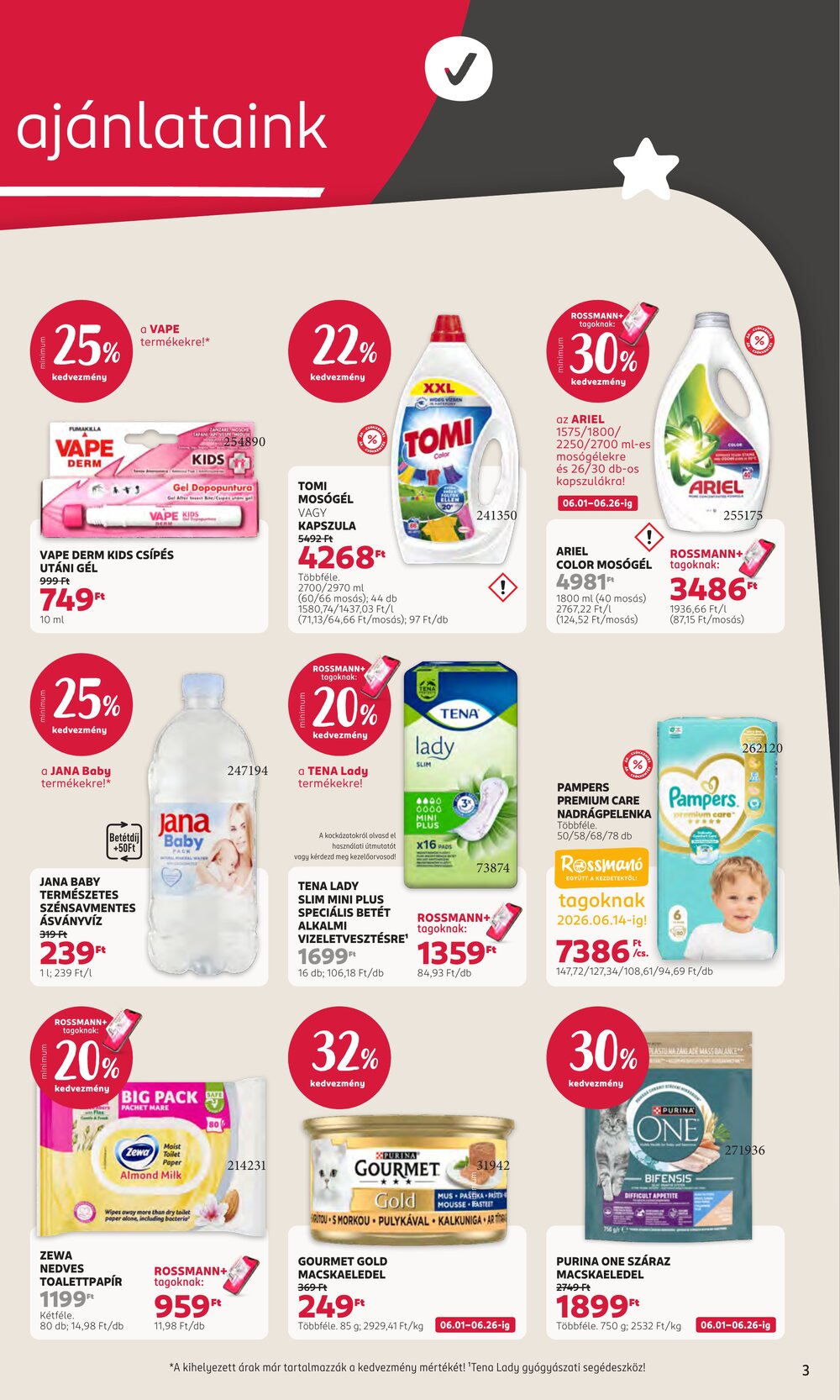 Rossmann akciós újság 2026.06.01-től - 3. oldal.
