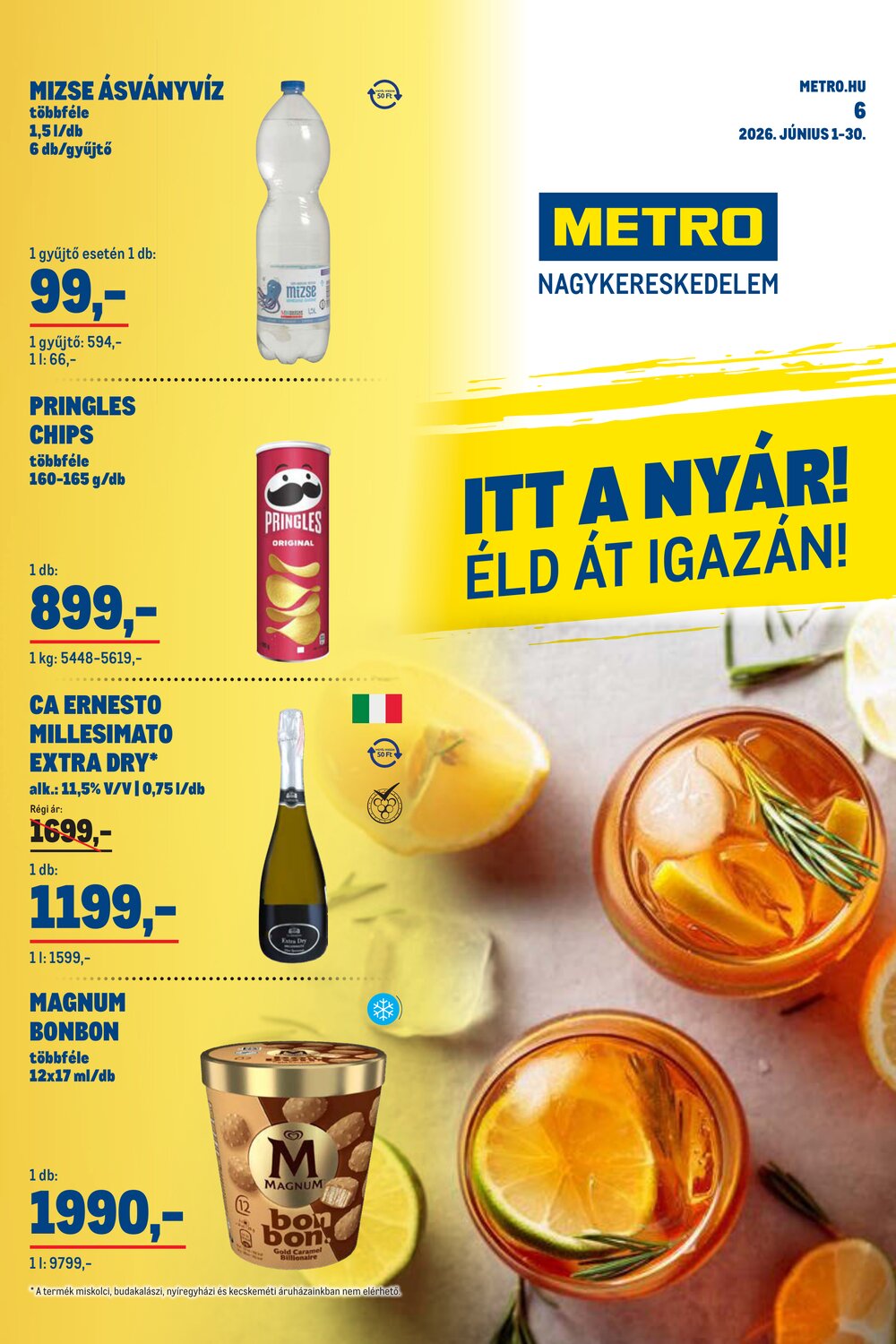 METRO akciós újság 2026.06.01-től - 1. oldal.