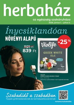 Herbaház akciós újság 2026.06.01-től