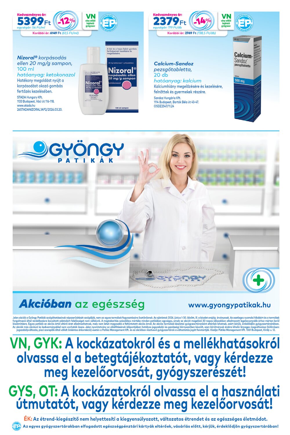 Gyöngy Patikák akciós újság 2026.06.01-től - 20. oldal.