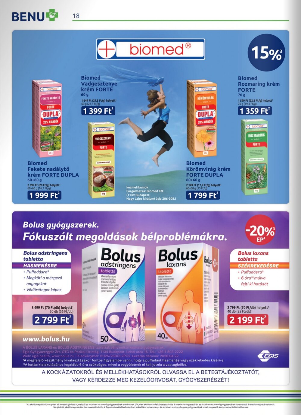 BENU Gyógyszertárak akciós újság 2026.06.01-től - 18. oldal.