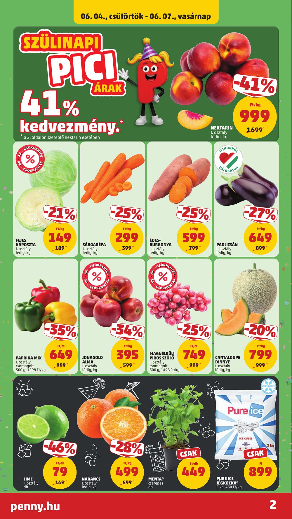 Penny Market akciós újság 2026.06.04-től - 2. oldal.