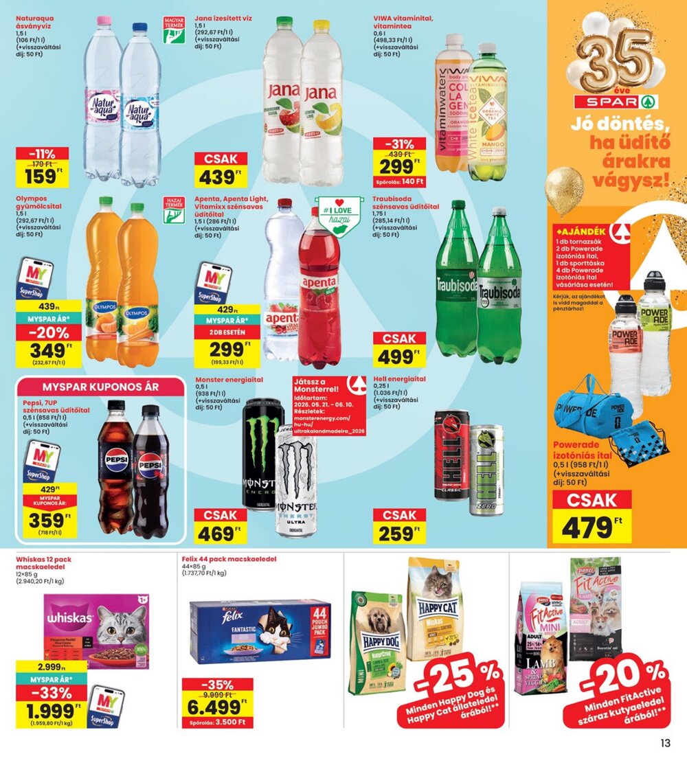 Interspar akciós újság 2026.06.04-től - 13. oldal.