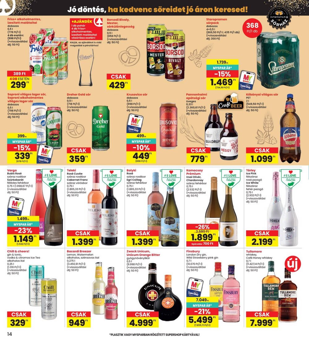 Interspar akciós újság 2026.06.04-től - 14. oldal.