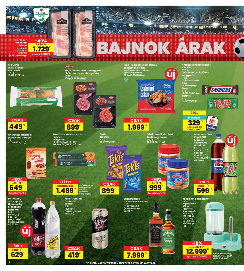 Interspar akciós újság 2026.06.04-től - 2. oldal.