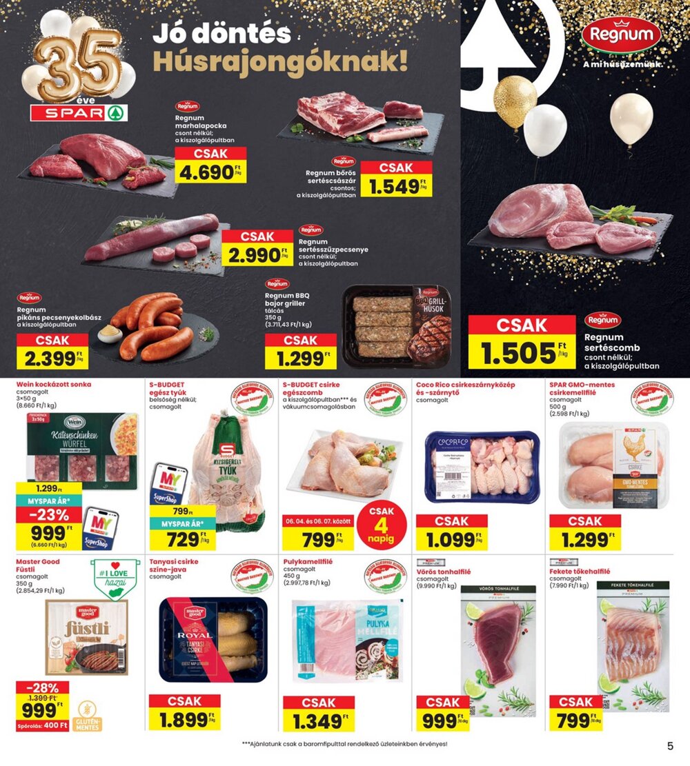 Interspar akciós újság 2026.06.04-től - 5. oldal.