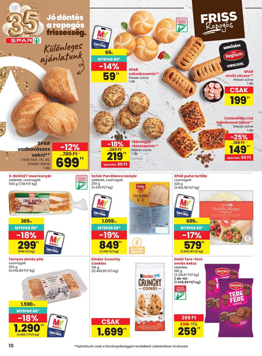 Spar akciós újság 2026.06.04-től - 10. oldal.