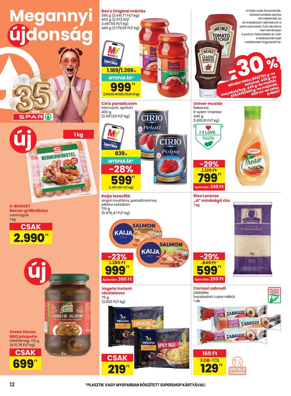 Spar akciós újság 2026.06.04-től - 12. oldal.