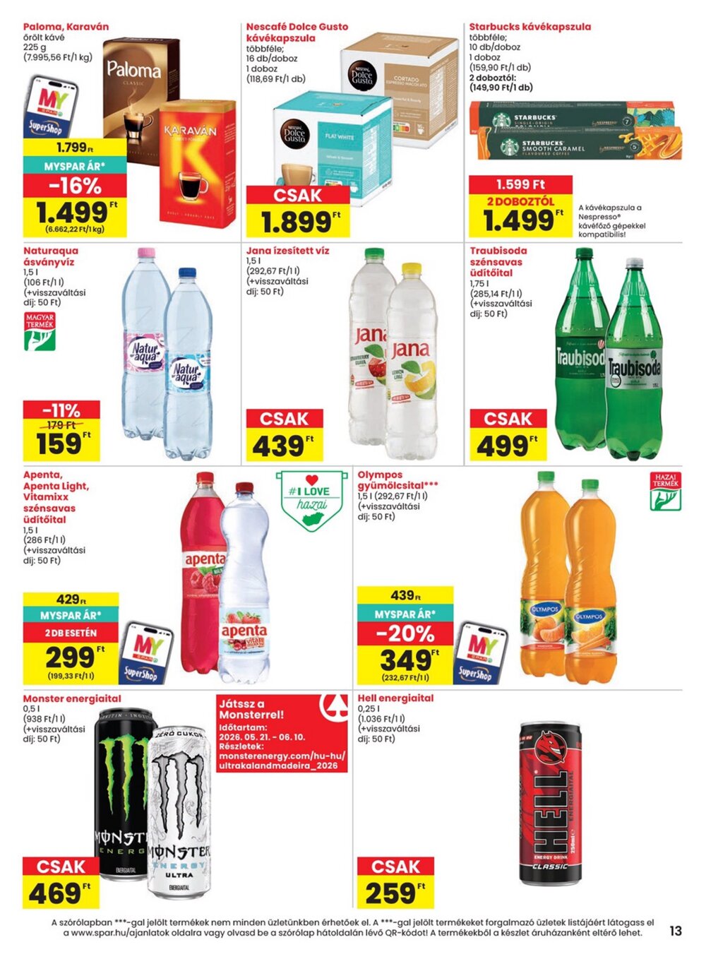 Spar akciós újság 2026.06.04-től - 13. oldal.