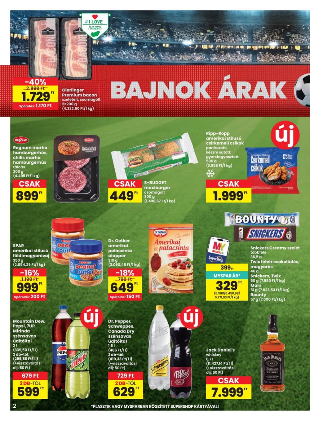 Spar akciós újság 2026.06.04-től - 2. oldal.